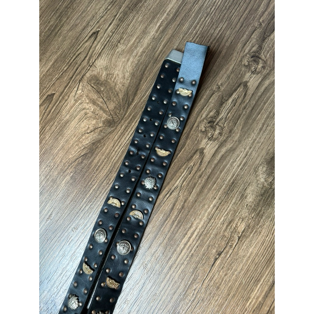 vintage gianni versace leather belt