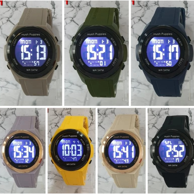 [DGS] JAM TANGAN WANITA/PRIA UNISEX HUSH PUPPIES DIGITAL