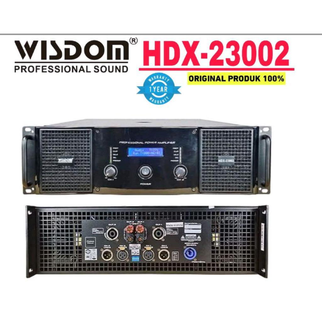 Power Wisdom HDX23002 / HDX-23002 – Amplifier Power 2- Channel