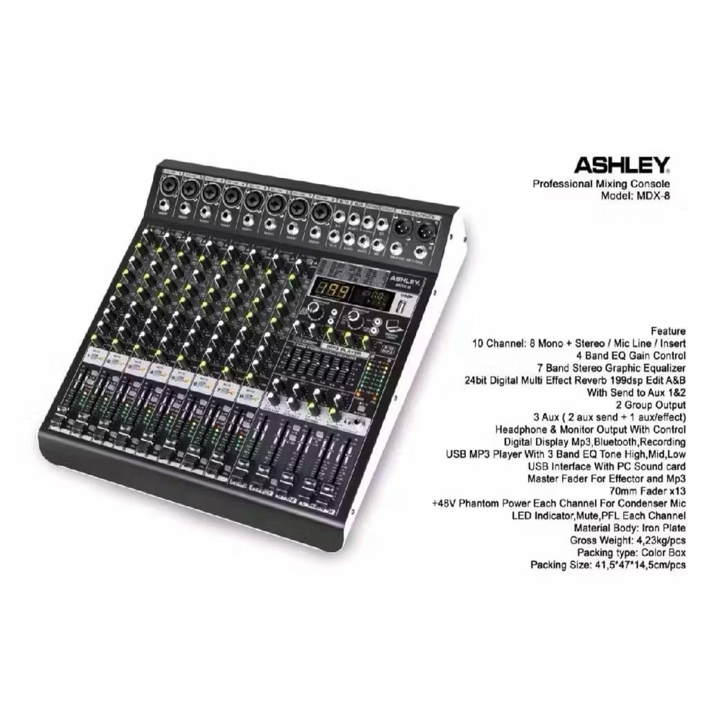 Mixer Ashley MDX 8Chanel Mixer Ashley 8chanel Original