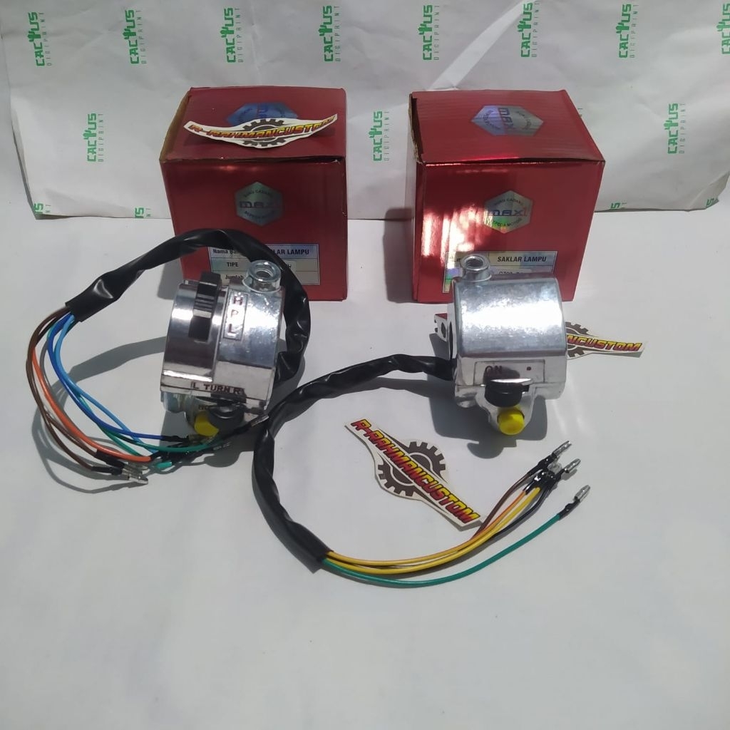 SAKLAR HOLDER LAMPU KIRI KANAN HONDA C700 HOLDER SET SAKLAR C700 SUPERCUP DAN C800 SAKLAR HOLDER HON