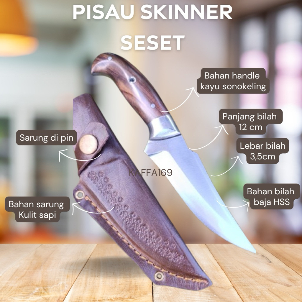 Pisau skinner baja hss
