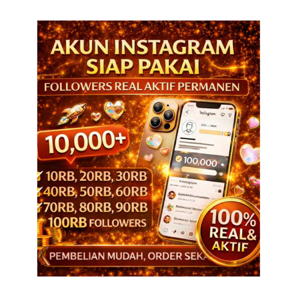 AKUN INSTAGRAM AKTIF SIAP PAKAI REAL PERMANEN