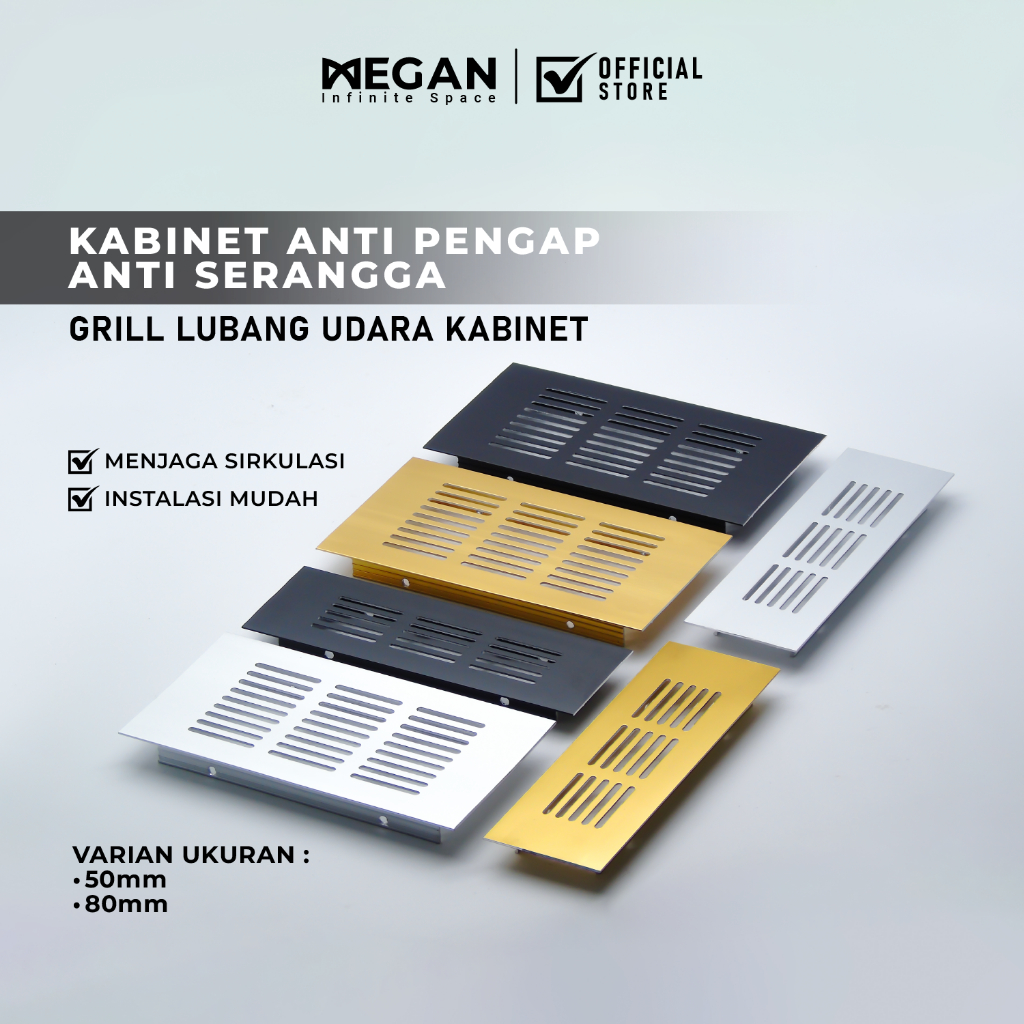 Megan Lubang Hawa Kitchen Set - Ventilasi Lubang Udara Aluminium