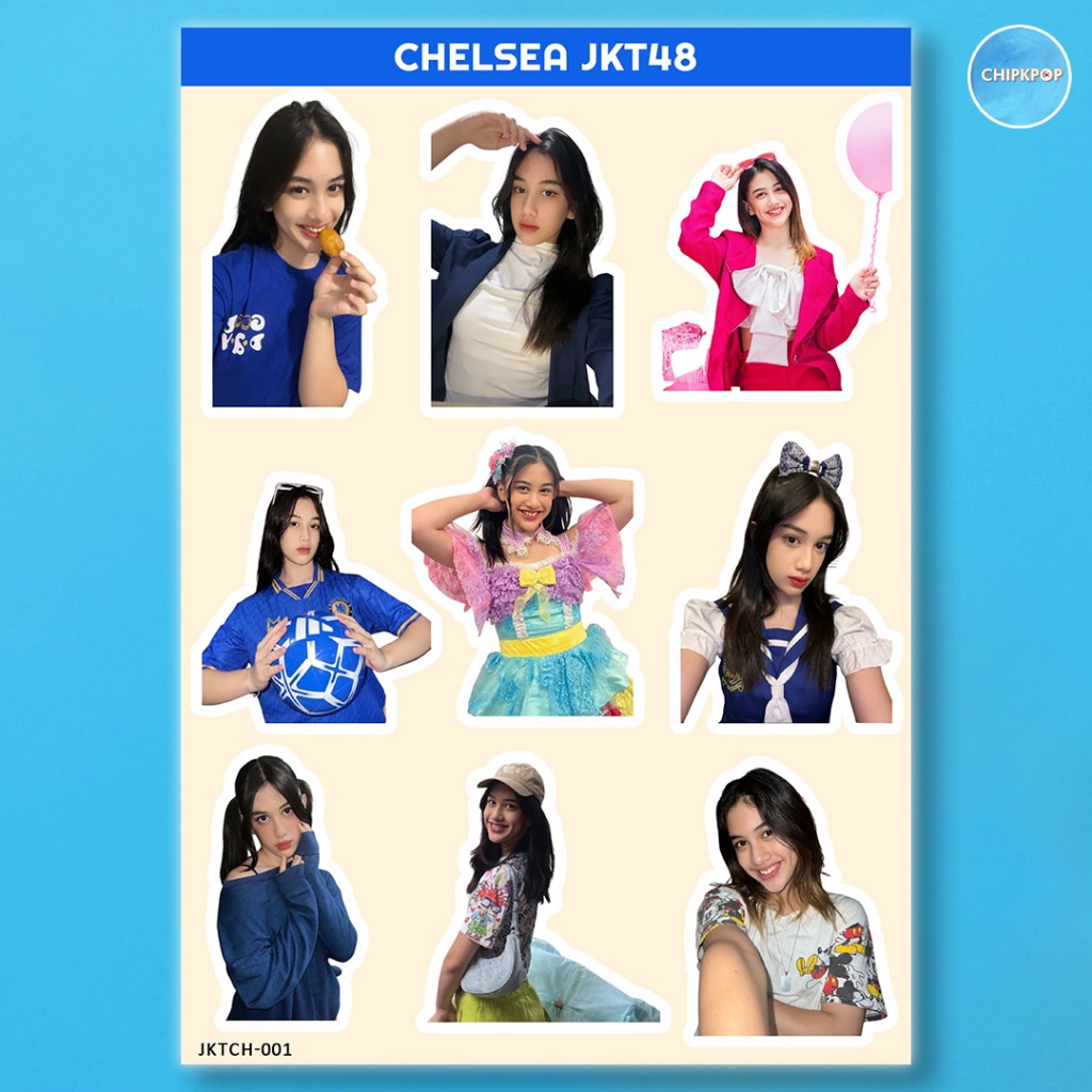 CHELSEA STIKER JKT 48 I STIKER JKT 48 I JKT 48 NEW ERA I STIKER CHELSEA JKT48 I STIKER HOLOGRAM JKT4
