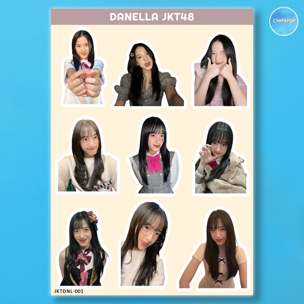 DANELLA STIKER JKT 48 I STIKER JKT 48 I JKT 48 NEW ERA I STIKER DANELLA JKT48 I STIKER HOLOGRAM JKT4