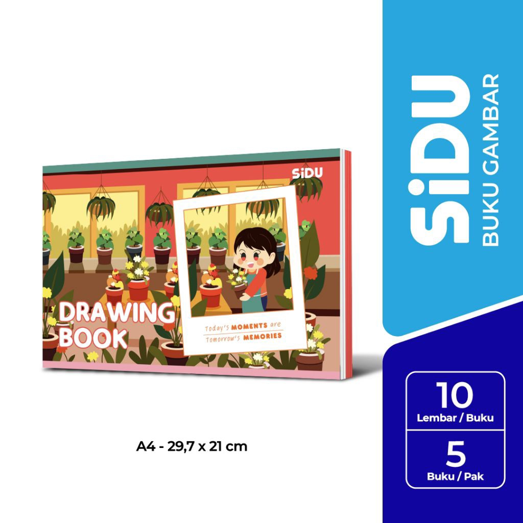 Buku gambar SIDU A4 (1pack isi 5 buku)