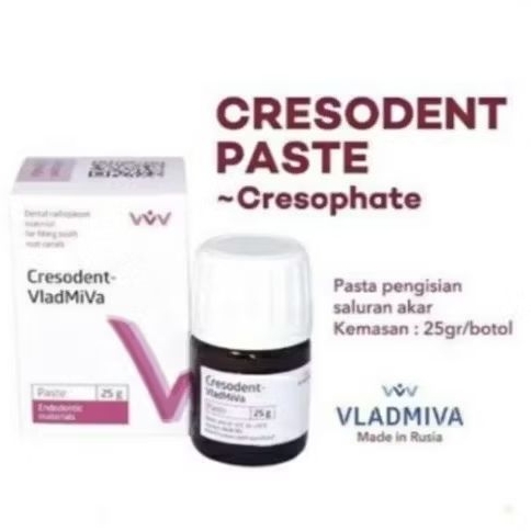 Cresodent Paste Cresophate / Vladmiva product Cresodent pasta pengisian Saluran akar endo