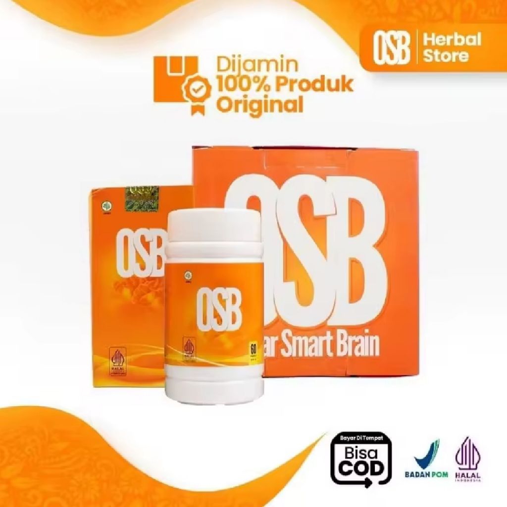 OSB Omar Smart Brain Obat Herbal Kapsul Mengatasi Kecerdasan Otak Anak Dan Dewasa Original