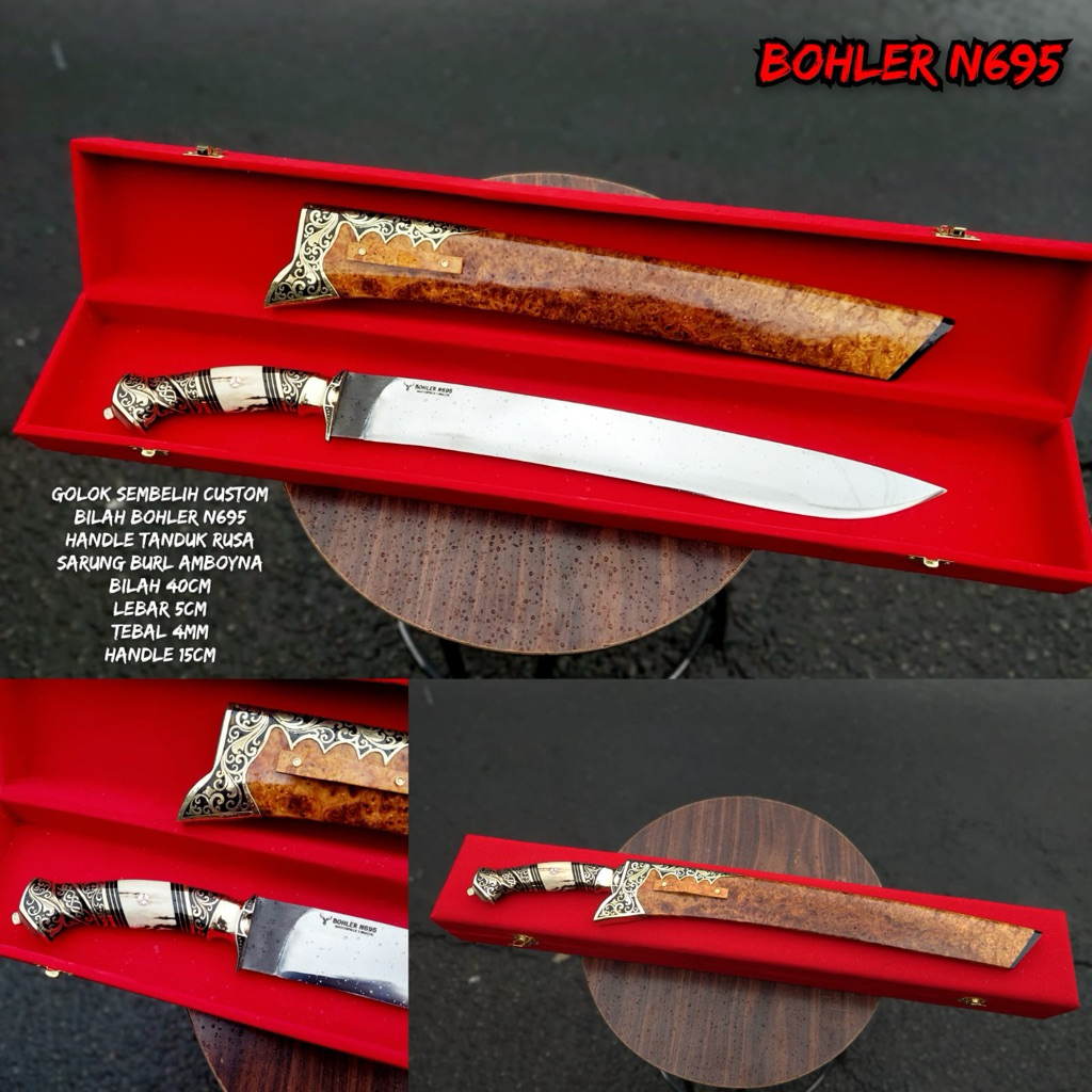 Pisau Sembelih Bungkuk Bohler N695 Panjang 40 cm terbaik