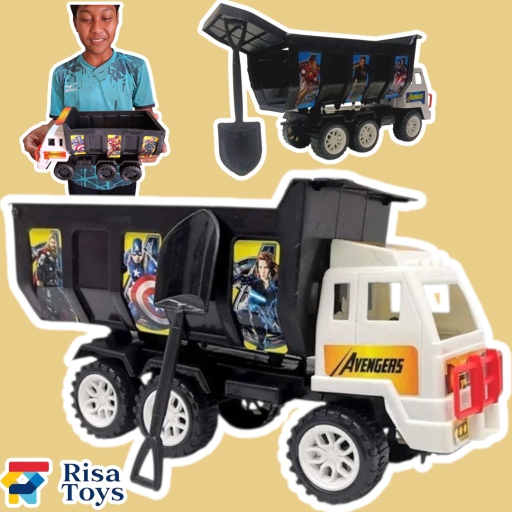 Mainan Truk bak pasir free sekop /Mainan Truk bisa jomplang TTP02