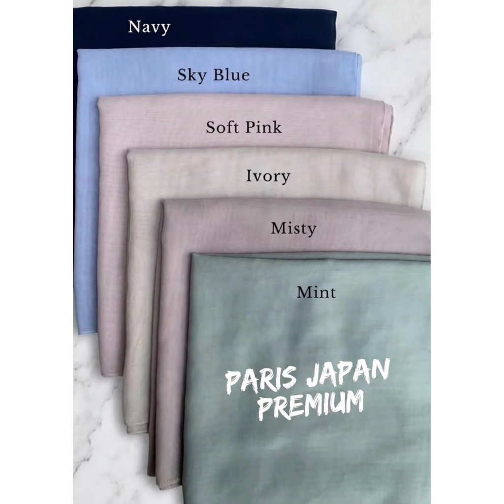 Hijab Segi Empat Paris Japan Premium – Jilbab Polos Segi Empat