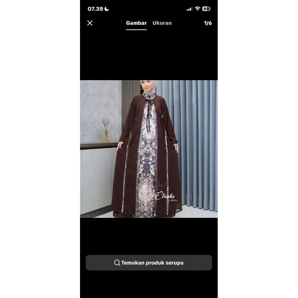 elnaka gamis ceruty lebaran