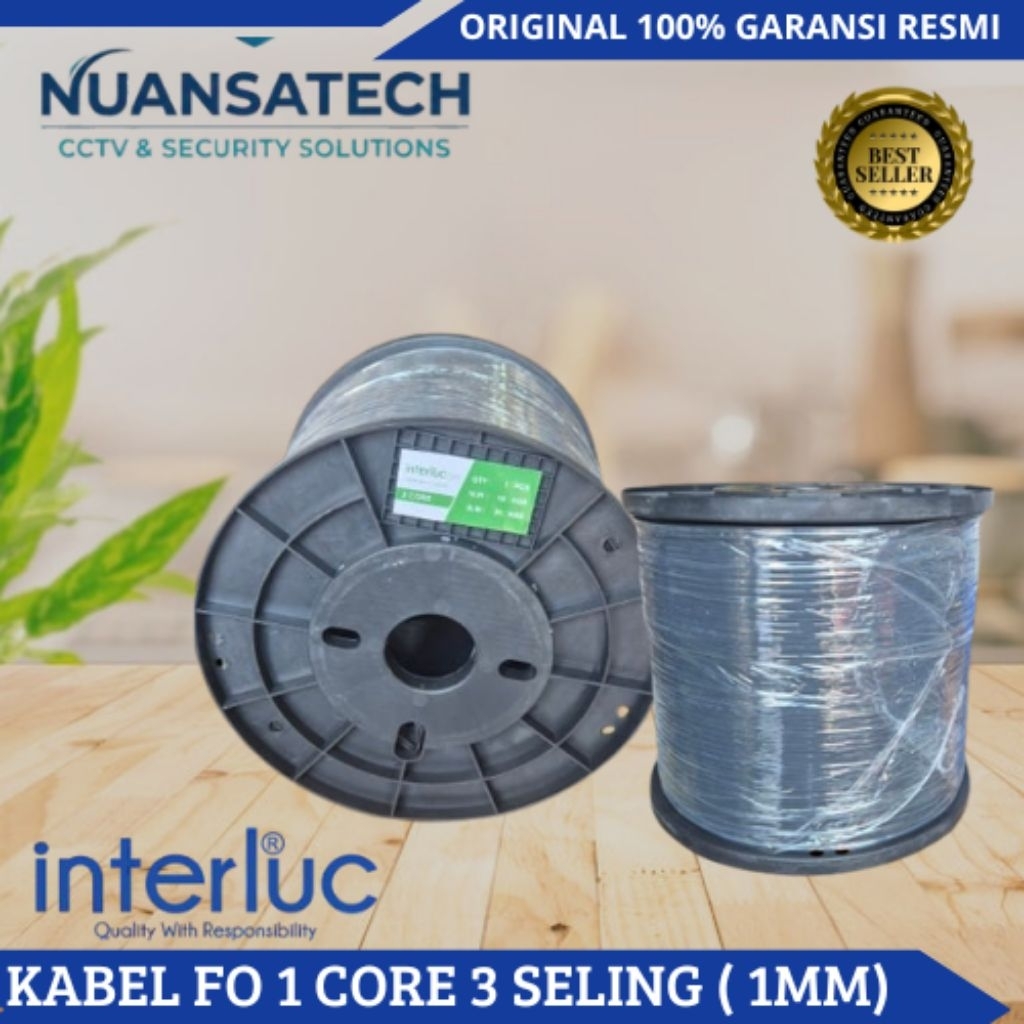 Interluc Kabel Fiber optic 1 Core 3 seling/Kabel fo 1 core 3 seling 1000m