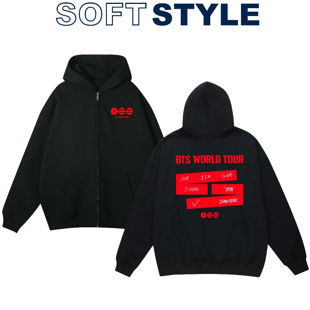 Jaket Zipper BTS World Tour 2026