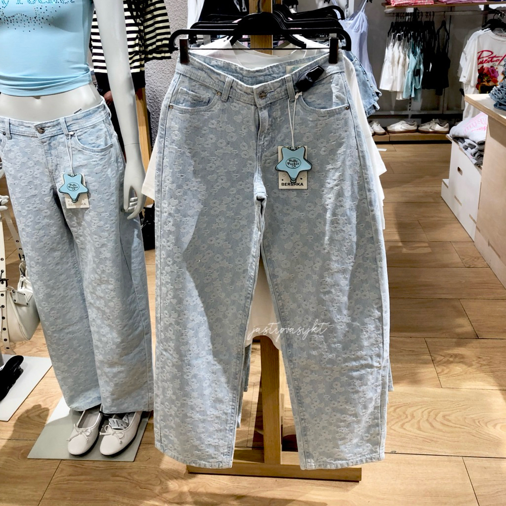 Jastip Bershka Celana Jeans Barrel