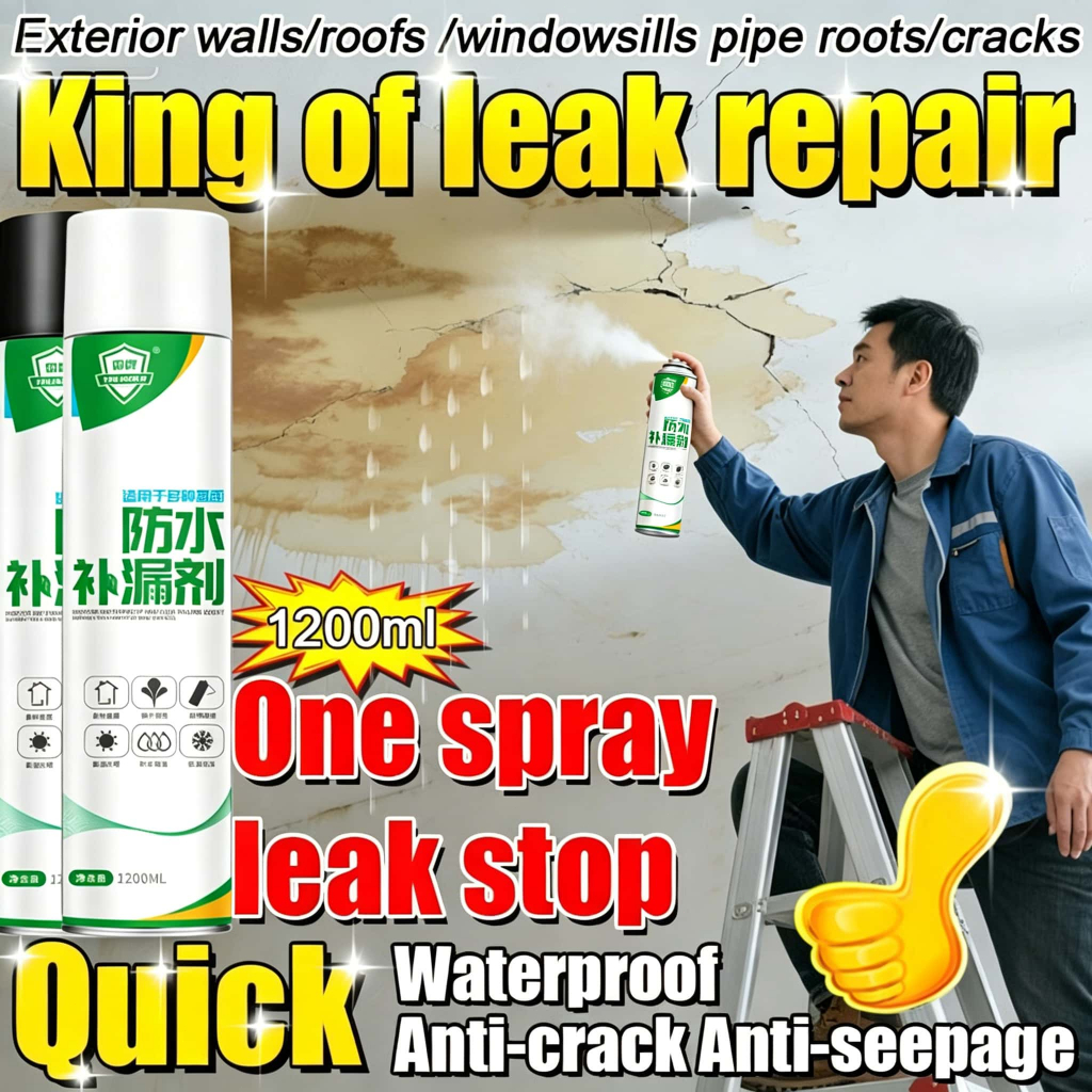 spray anti bocor waterproof  1200ML sealant spray anti bocor pelapis anti bocor atap rumah