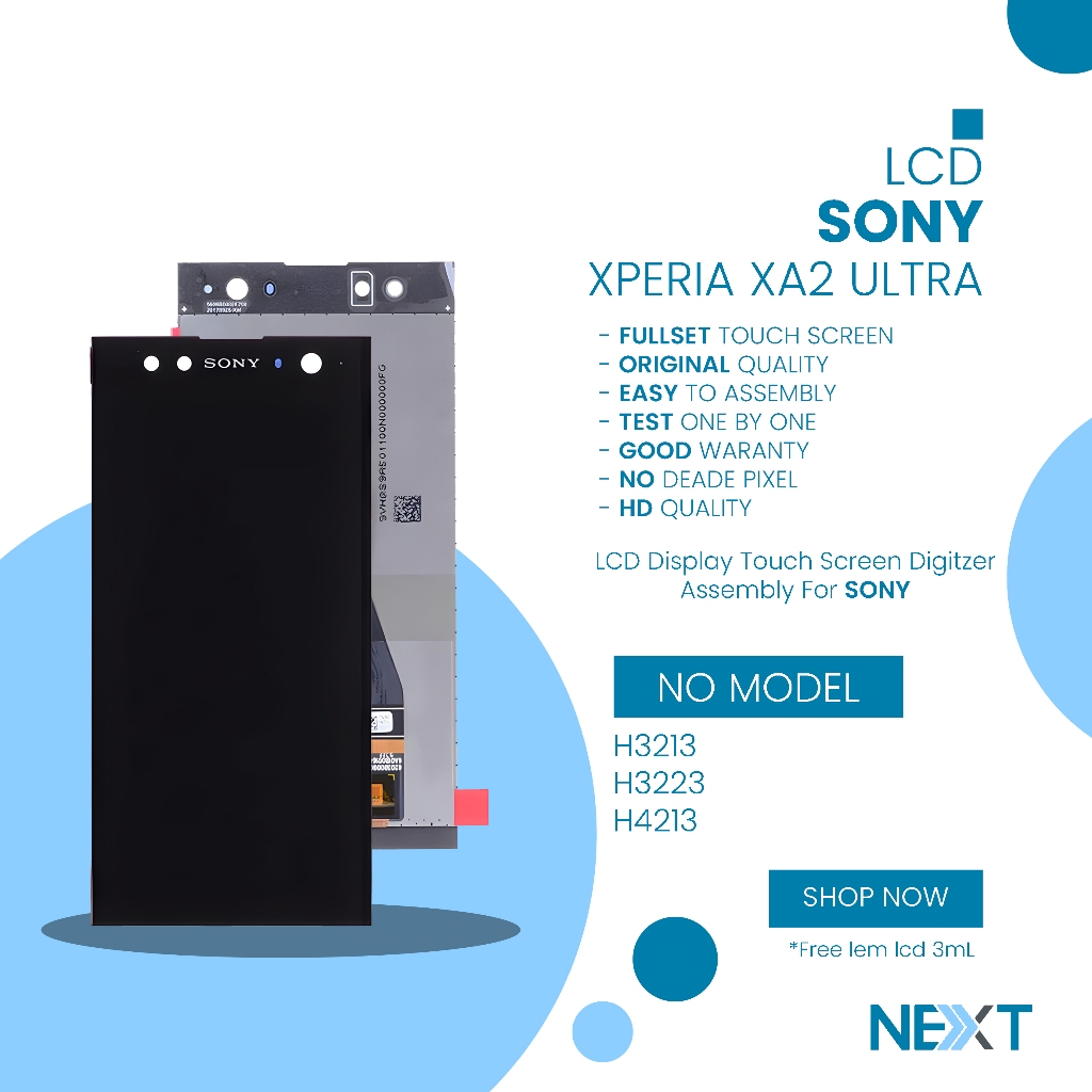 LCD Sony Xperia XA2 Ultra - Fullset Touchscreen Original