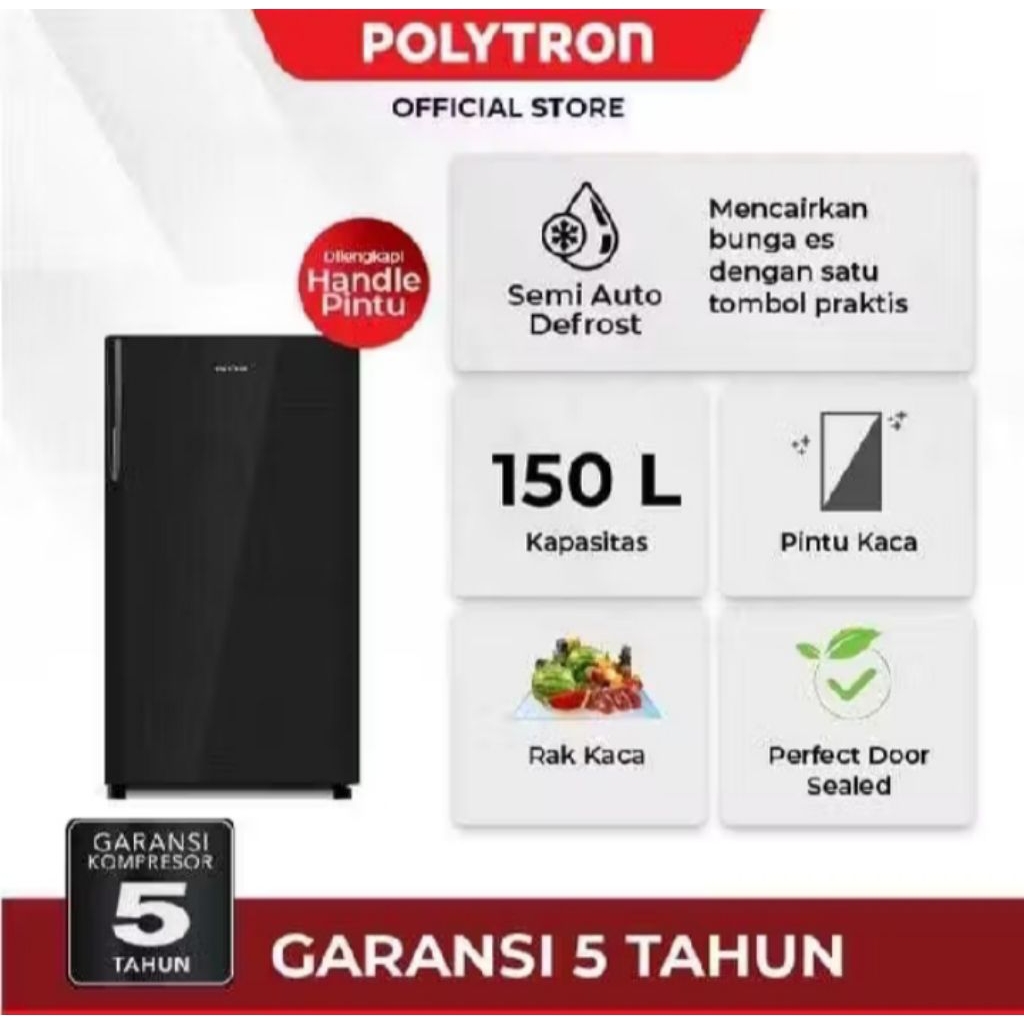 Polytron lemari Es 1 Pintu