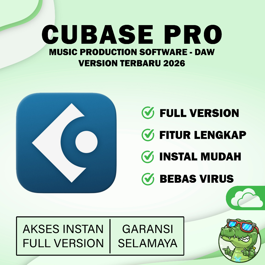 Cubase Pro 15 + Full Plugin Recording / Mixing / Mastering Full Version Original Lifetime SOFTWARE D