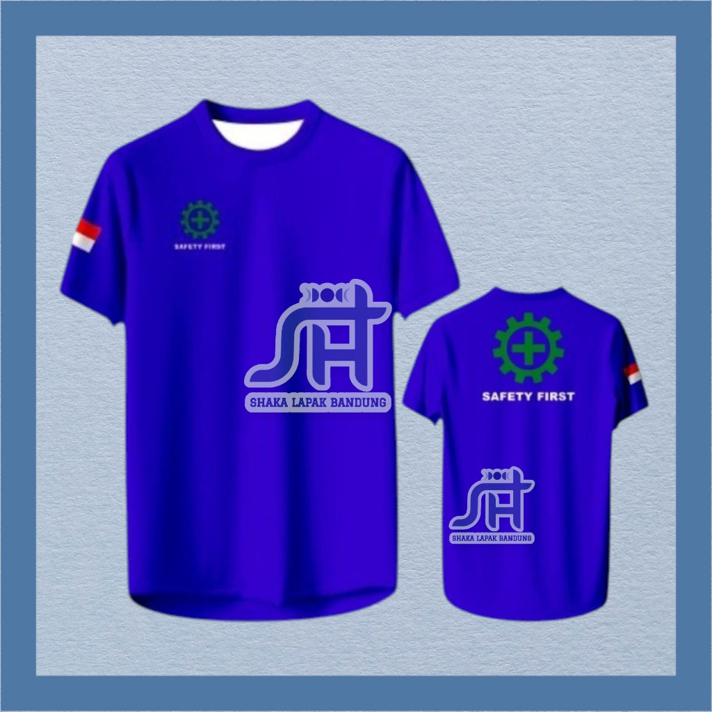 JERSEY SAFETY FIRST PENDEK/ BAJU SAFETY / SERAGAM SAFETY