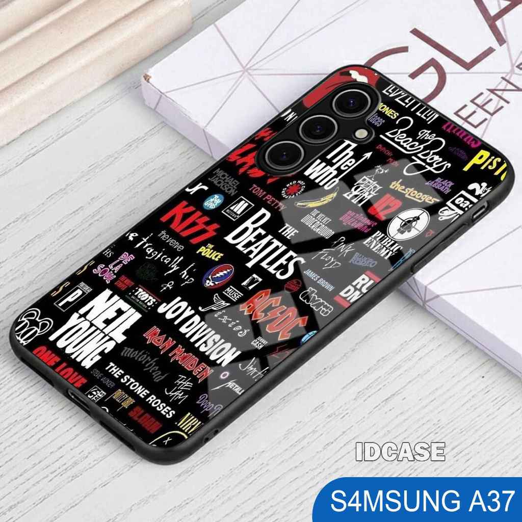 Softcase Glass Kaca Kilau Samsung A37 - Casing Hp Samsung A37 - K37