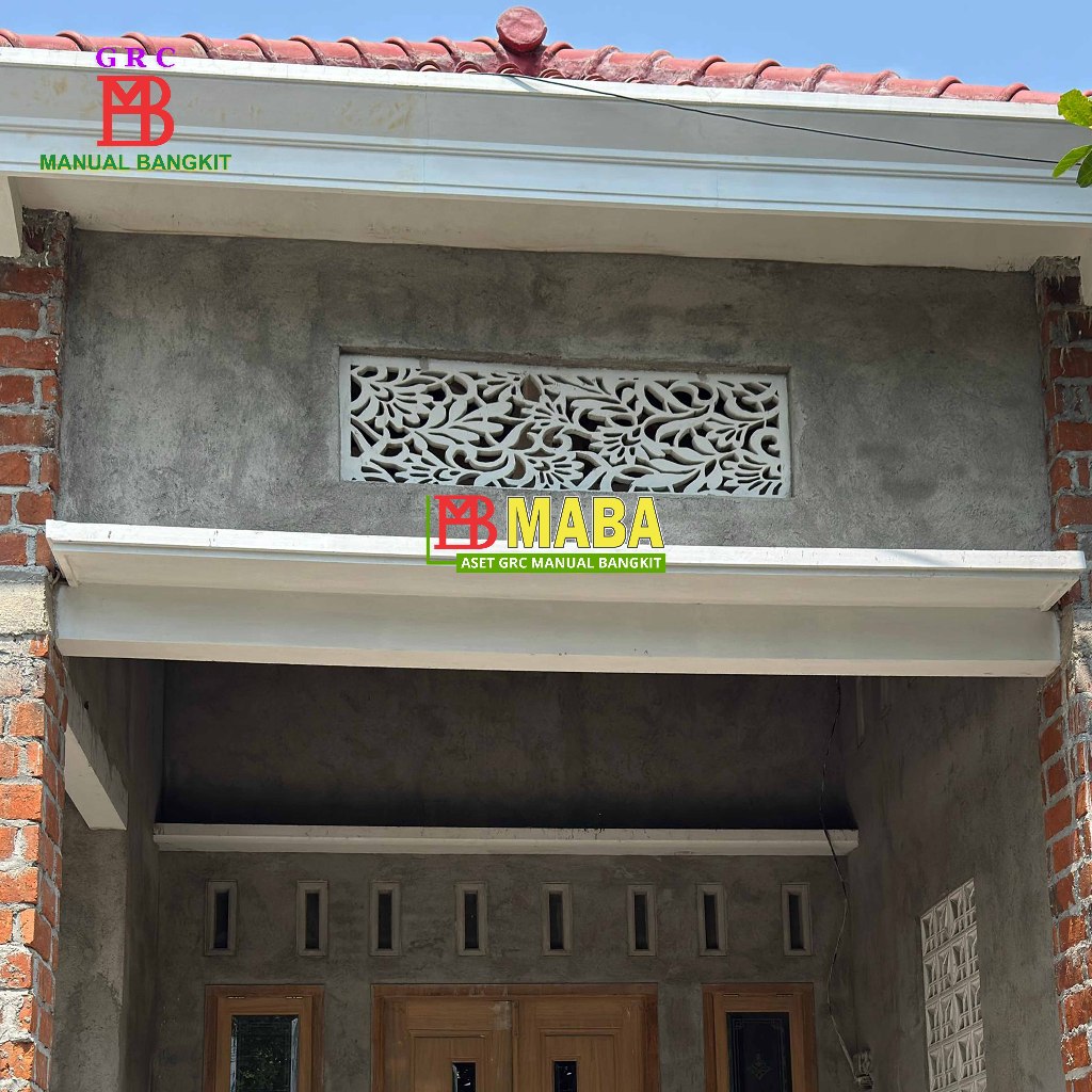 Pagar Rumah Krawangan GRC Motif Bunga