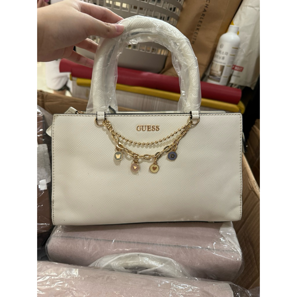 Tas Guess Satchel White