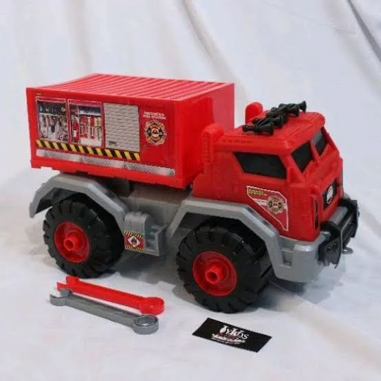 AK55 - Mainan Truk Box Damkar Besar 50cm AK-55 ( AK 55 )