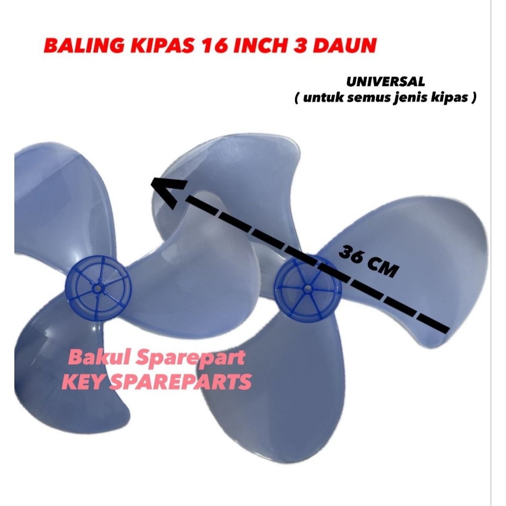 Baling Baling Kipas Angin 16 inch Cosmos/baling baling kipas rrt umum