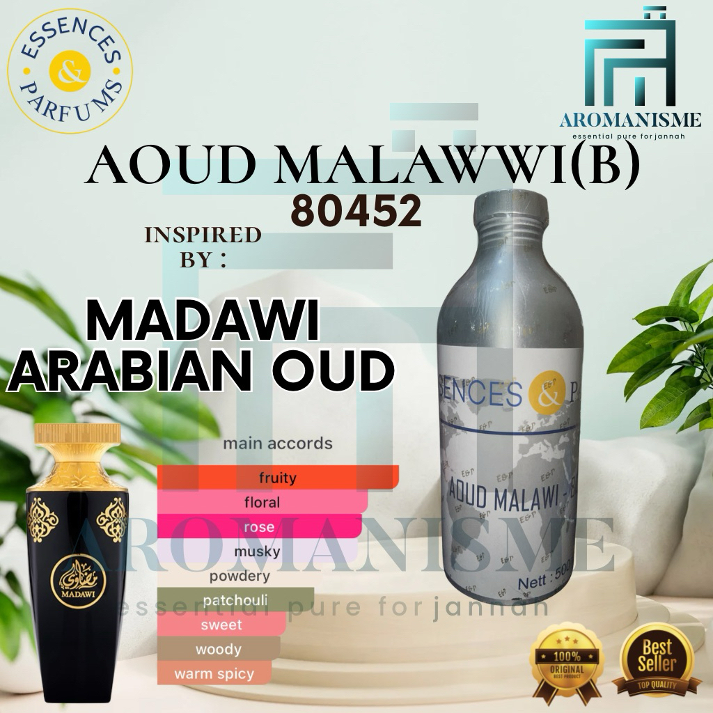 Bibit Parfum Searah Oud Madawi By Essences Aoud Malawi (B) Repack 100Grm