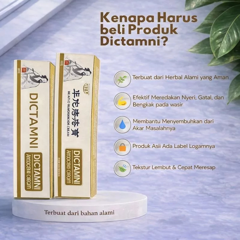 Beli 2 Salep Wasir Dictamni Atasi Ambeien 20g - Antiinflamasi, Astringen, Antiseptik Original
