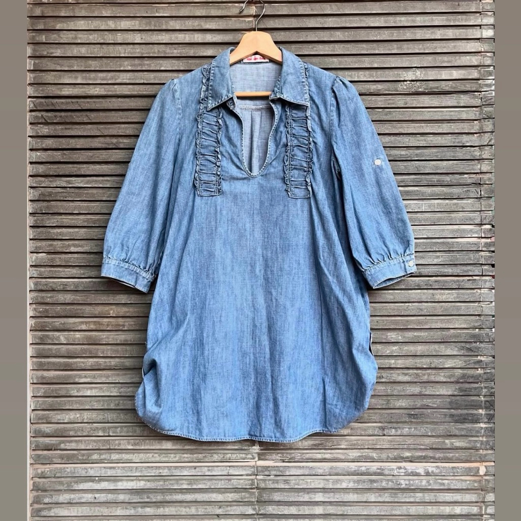 MMB - Dress Midi Denim ABC Une Face