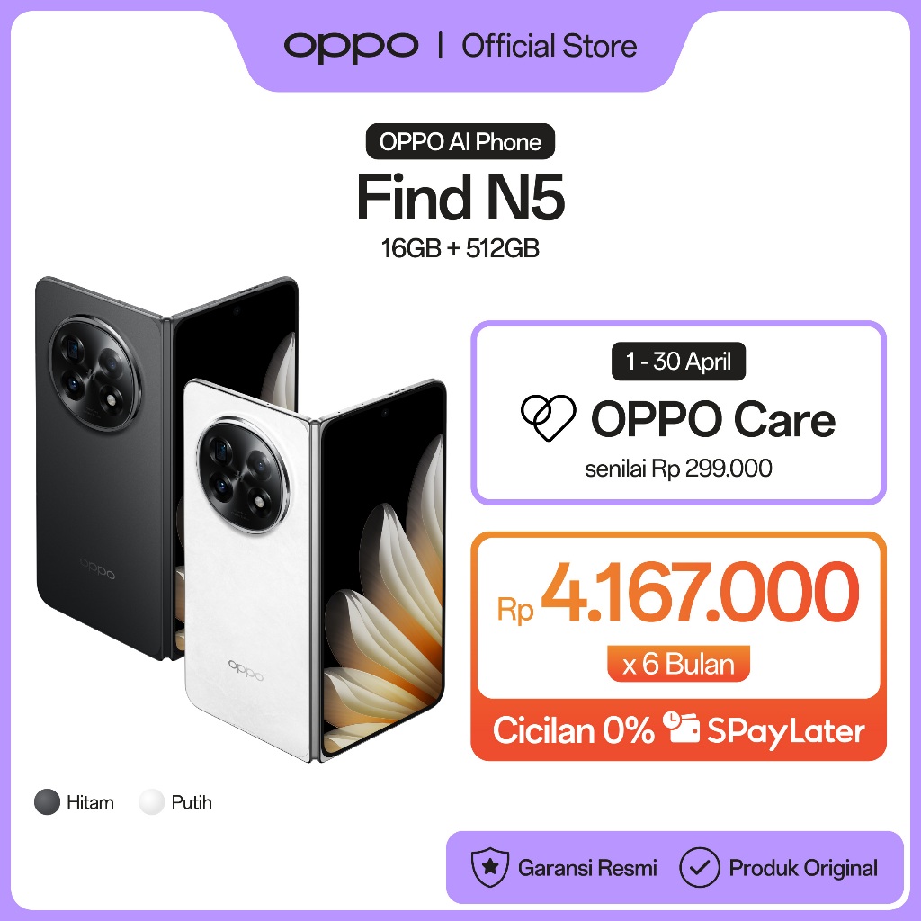 [NEW] OPPO Find N5 16/512GB Foldable Phone [8.93mm Ultra-Slim, 8.12 Inch Large Screen, 80W SUPERVOOC