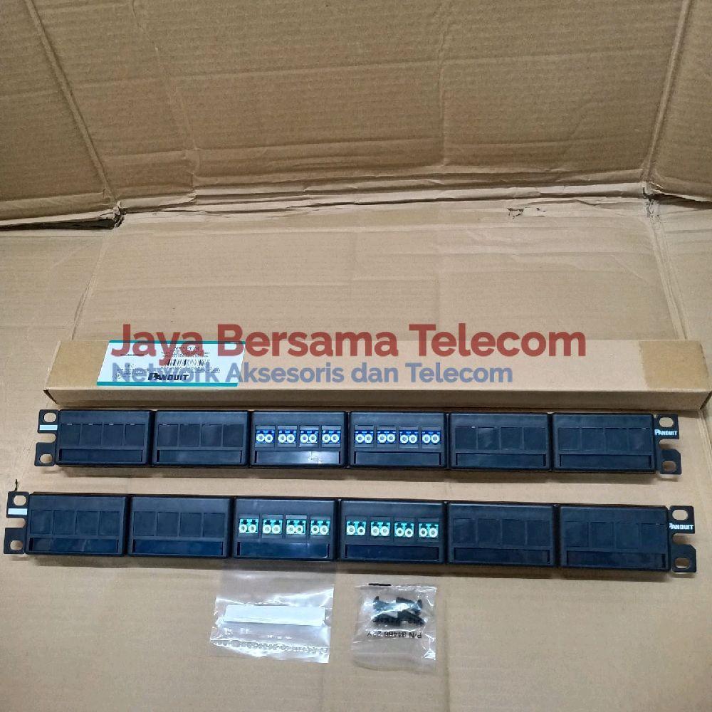 Panduit Patch Panel FO 16Core LC OM3/OM4 Multimode dan LC Singlmode | Patch Panel Fiber Optik 16Core