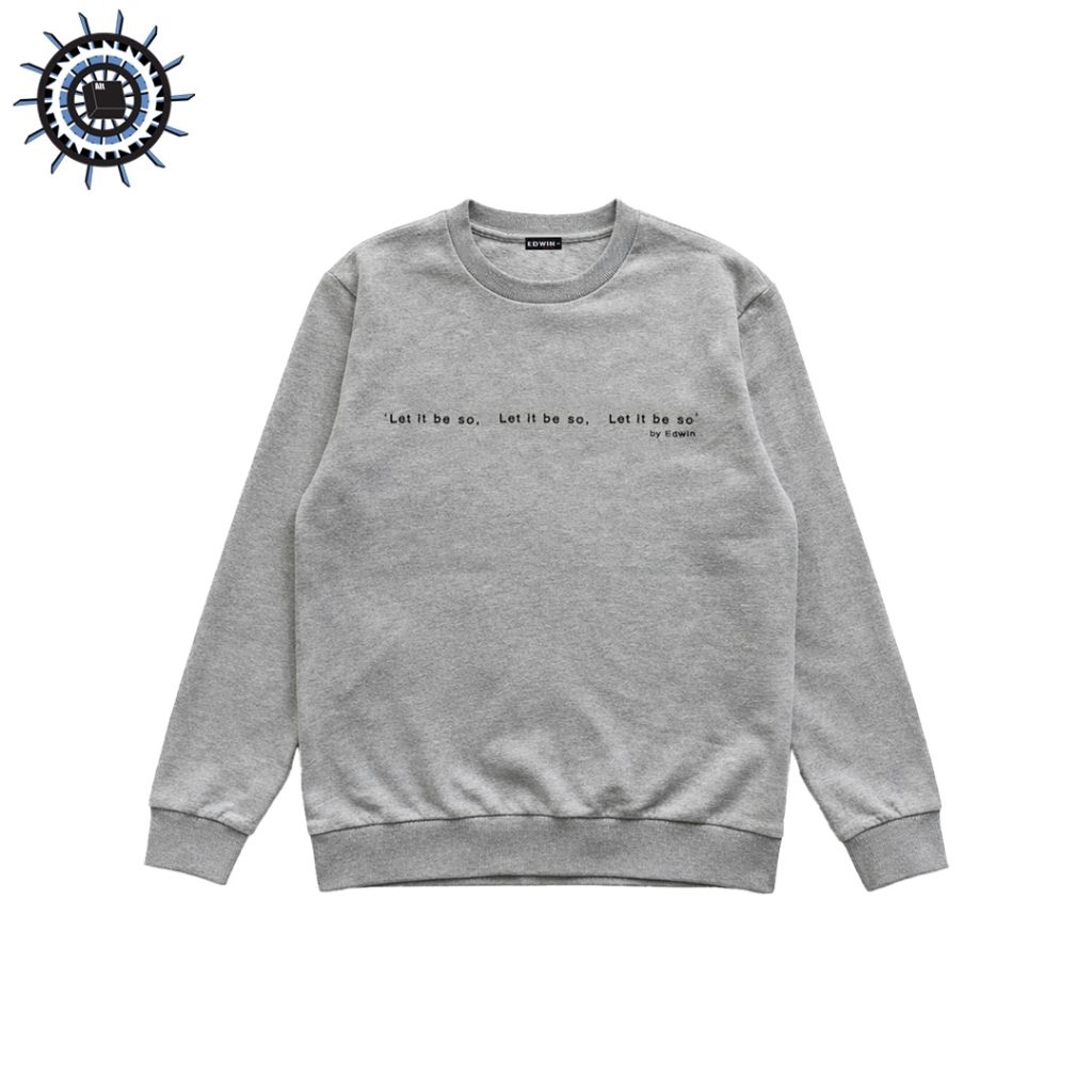 Crewneck EDWIN Grey Typography