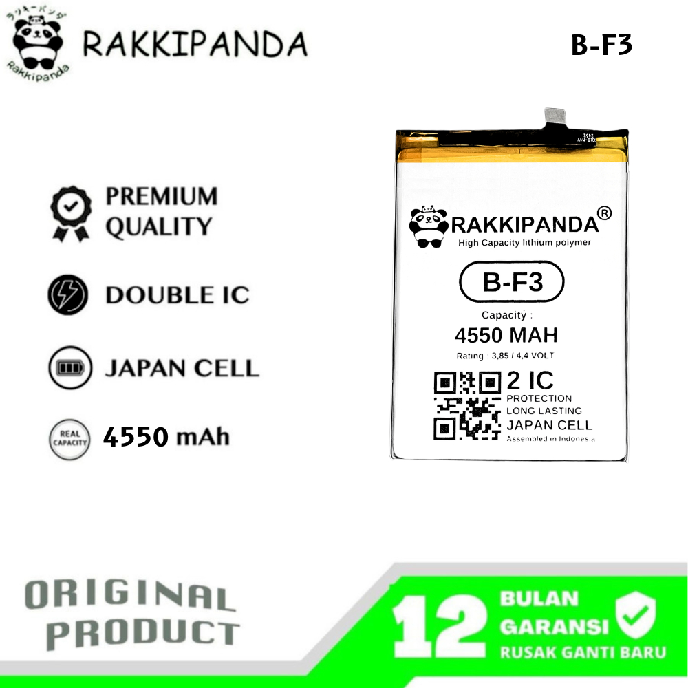 RakkiPanda - B-F3 Vivo Y91 / Y93 1814 / Y95 / Y91C 1820 / Y1S Batre Batrai Baterai