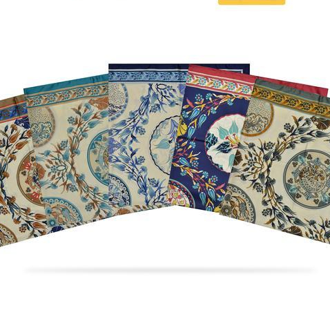 Hijab Segi Empat Premium Silk Art Jilbab Kerudung Turki Nahla 115X115 Cm