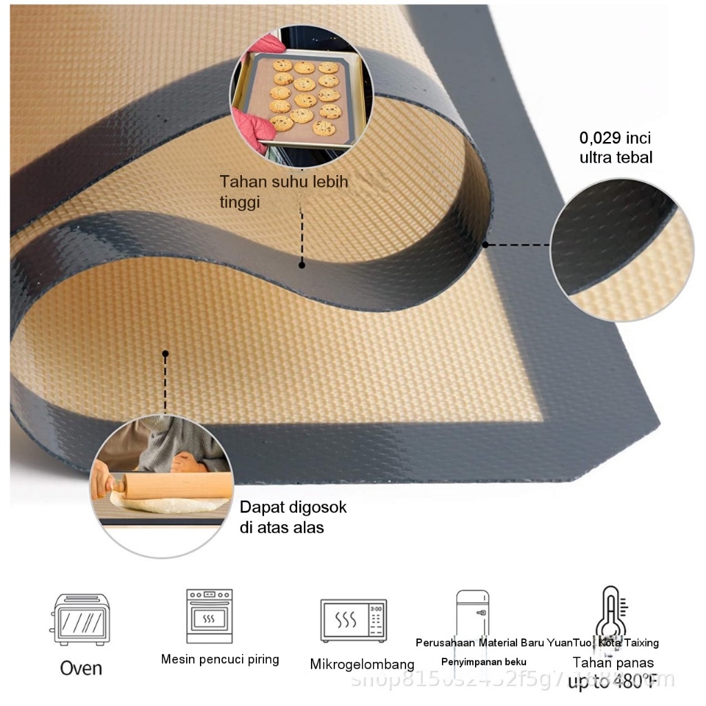 Platinum Silicone Baking Mat/ Silicone Oven Mat /Silicone Baking Mat Food Grade High Temperature Res