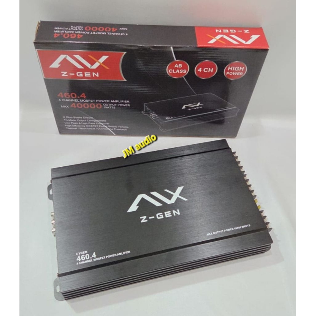 power amplifier AVX GEN-Z 460.4 4chanel 40000watt