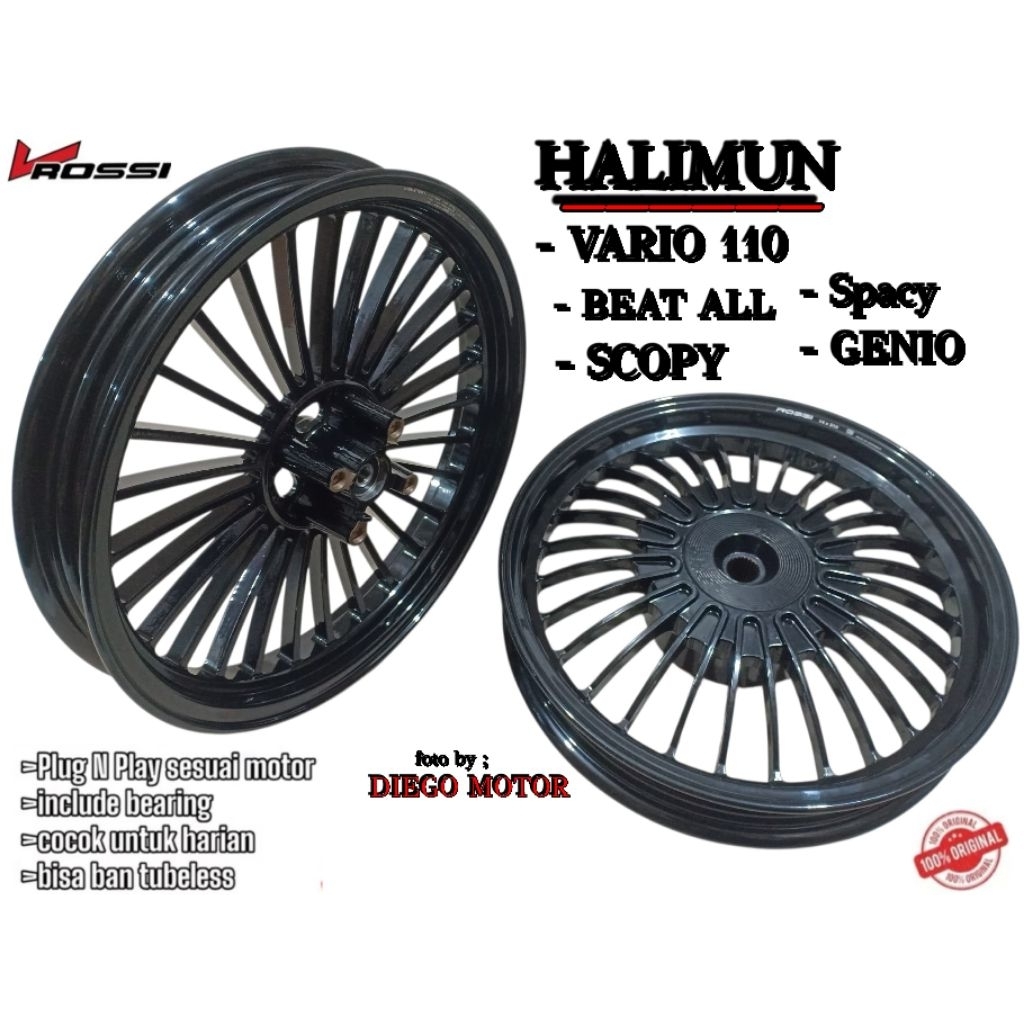 VELG RACING VROSSI HALIMUN BEAT VARIO 110 SCOPY SPCAY/Velg Racing Vrossi Halimun Honda Vario 110, Be
