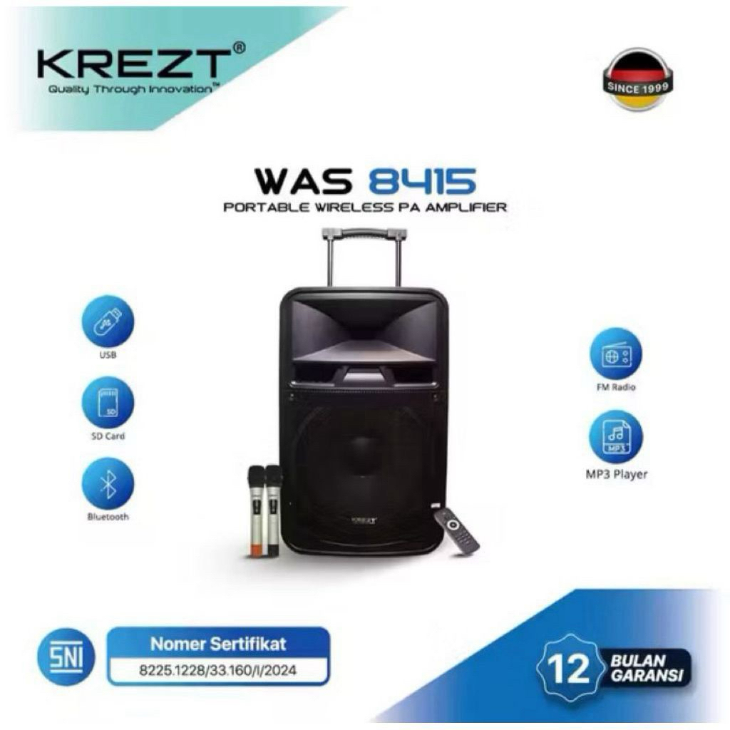 KREZT WAS-8415 SPEAKER PORTABLE