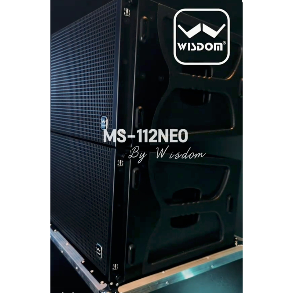 (JUAL 1 HARDCASE = 2 BUAH) Speaker Wisdom MS112 NEO / MS 112 NEO Line Array MS-112-NEO Speaker Pasif Wisdom MS112-Neo