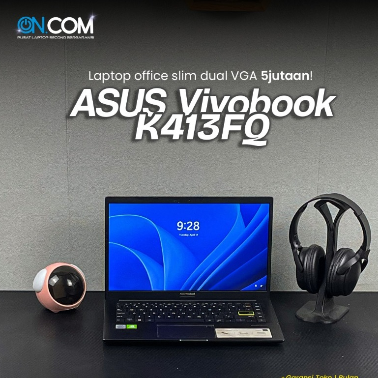 ASUS Vivobook K413FQ/Intel Core i7-10510U/RAM 8 GB/SSD 512 GB/Garansi Toko 1  Bulan
