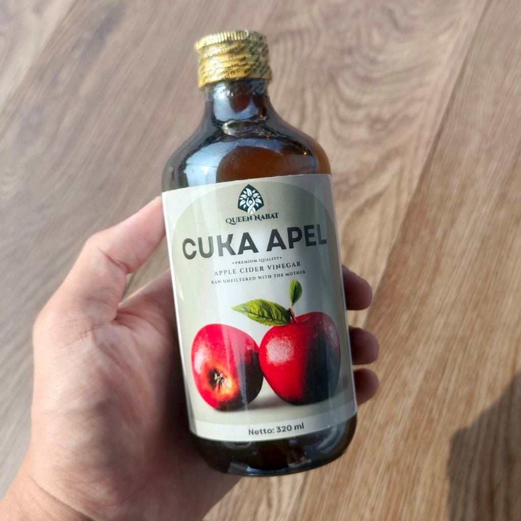 QUEENNABAT Cuka Apel Cider Vinegar 320 Ml | Cuka Apel Asli Original