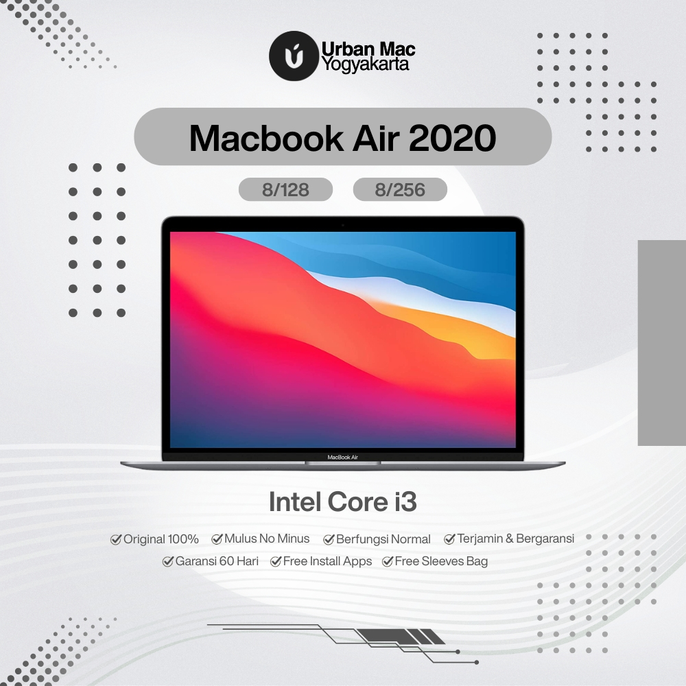 Macbook Air 2020 Intel Core i3 Second Like New Mulus Garansi 60 Hari Urban Mac Store Yogyakarta