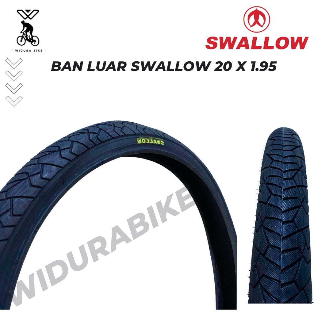 Ban Luar Sepeda ukuran 20 x 1.95 Swallow Deli Tire BMX Seli