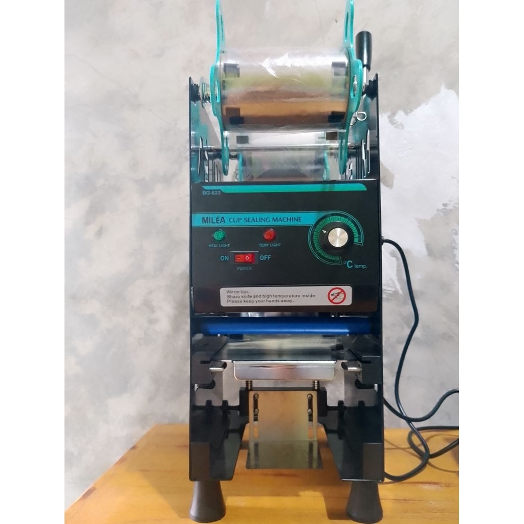 MILEA  mesin cup sealer press manual II bekas unboxing