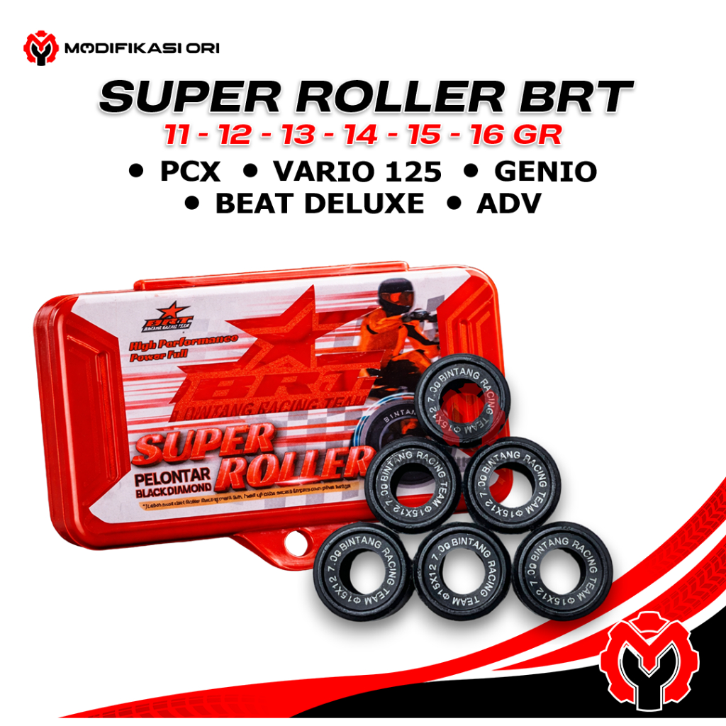 BRT - PCX -VARIO 125 - Roller BRT Racing Honda Genio - Beat Deluxe - Roller Black Diamond BRT
