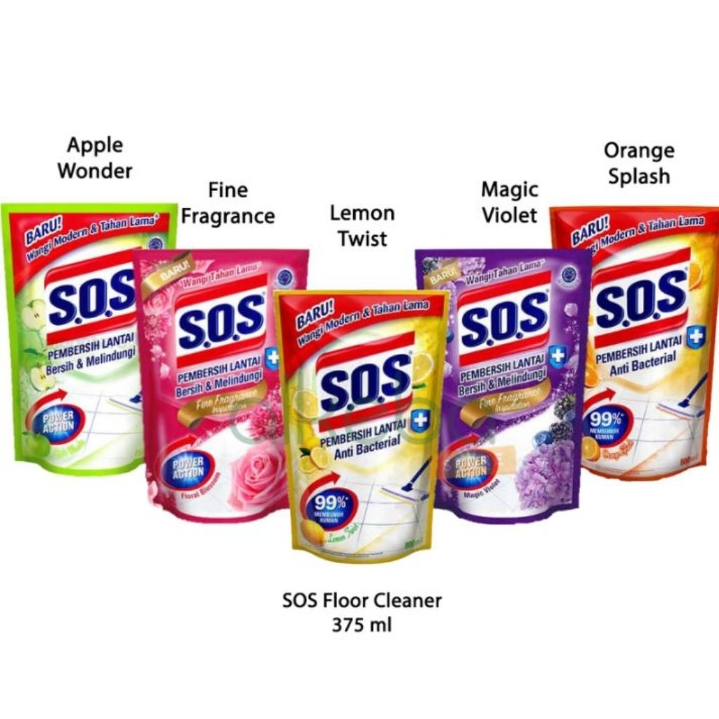 sos pembersih lantai 375 ml reffil pouch